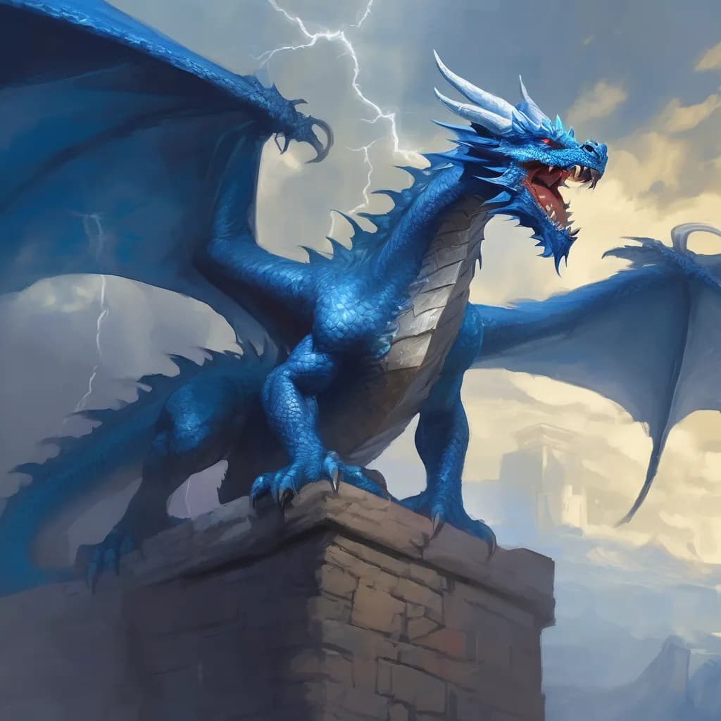 Draghi Blu in Dungeons & Dragons: Nomi e Lore