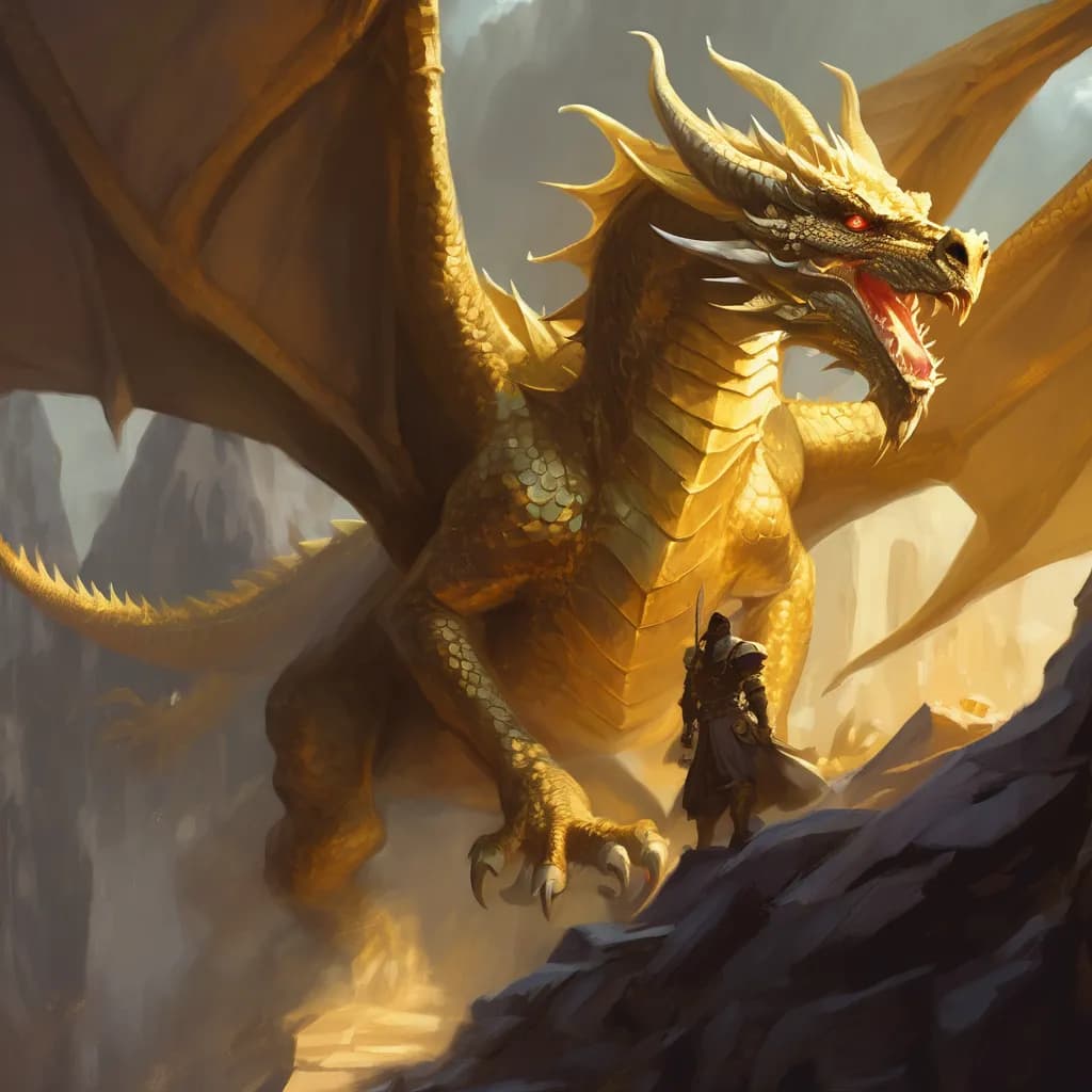 Draghi d'oro in Dungeons & Dragons: Nomi e Lore