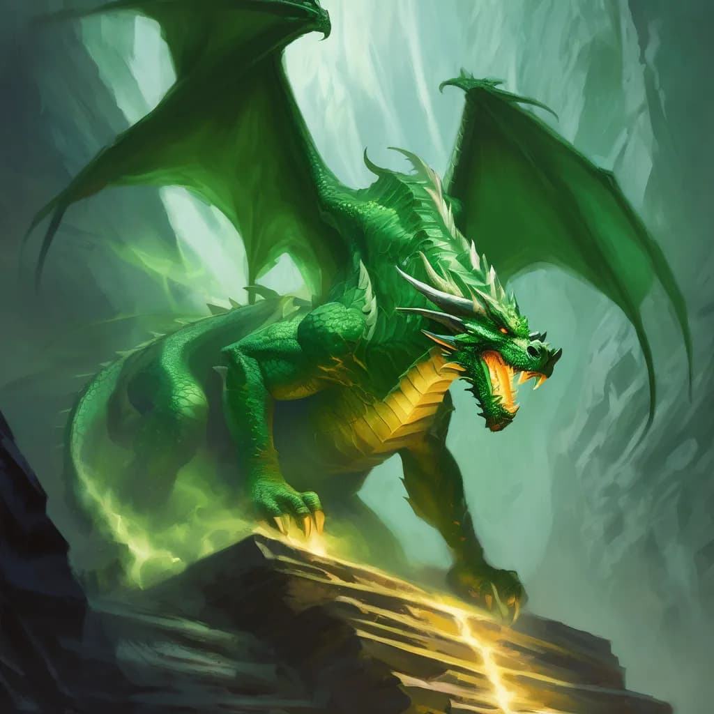 Dragon Vert dans Dungeons & Dragons: Noms et Lore