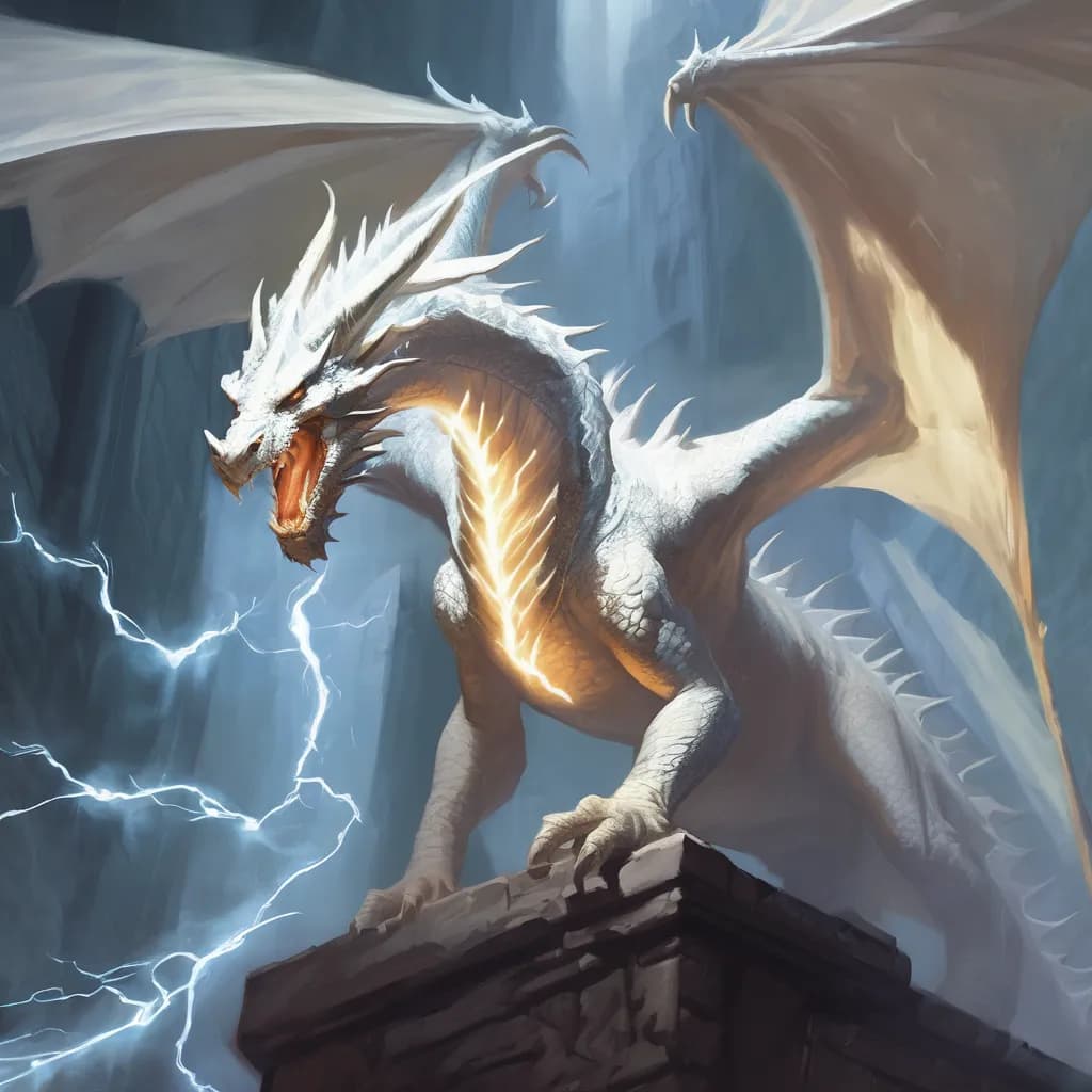 Les dragons blancs dans Dungeons & Dragons: Noms et lore